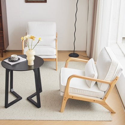 Chaise d'appoint rembourrée moderne du milieu du siècle