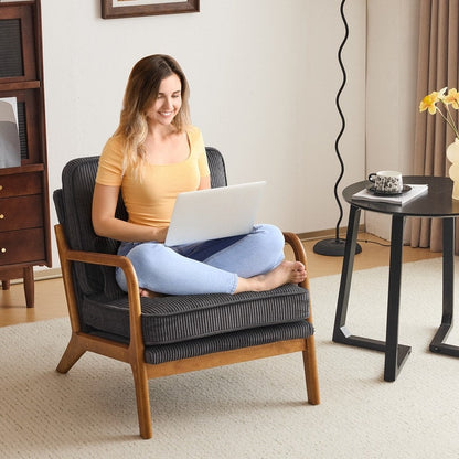 Chaise d'appoint rembourrée moderne du milieu du siècle