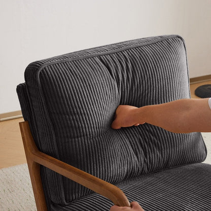 Chaise d'appoint rembourrée moderne du milieu du siècle