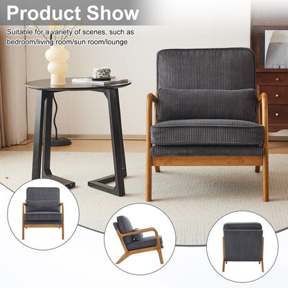 Chaise d'appoint rembourrée moderne du milieu du siècle