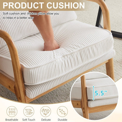 Chaise d'appoint rembourrée moderne du milieu du siècle