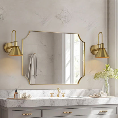 Applique murale conique moderne du milieu du siècle à 1 ampoule - Lampe de chambre 7 pouces