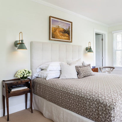 Applique murale conique moderne du milieu du siècle à 1 ampoule - Lampe de chambre 7 pouces