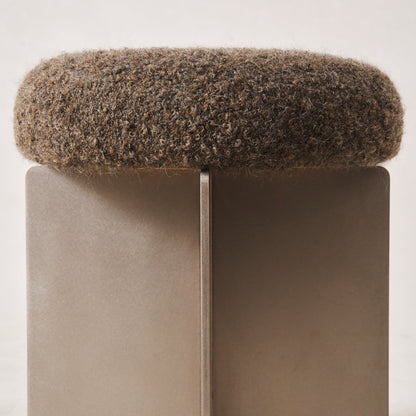 Tabouret Milan - Moka Boucle