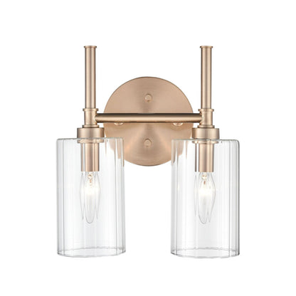 Luminaire de salle de bain Millennium Lighting Chastine avec abat-jour en verre biseauté transparent