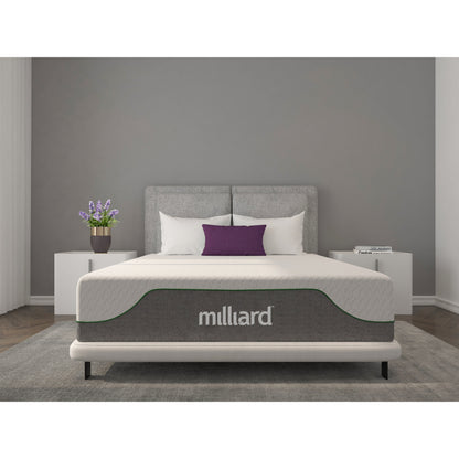 Matelas en mousse à mémoire de forme Milliard 10 pouces ferme, lit dans une boîte/soulagement de la pression, classique