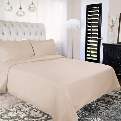 Parure de lit en percale de coton de qualité supérieure 300 fils