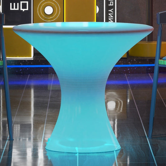 Table de cocktail LED à couleurs changeantes Mixoy, table à vin lumineuse rechargeable sans fil, table de pub, mobilier d'ambiance pour patio, piscine