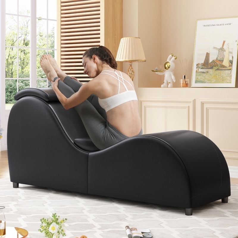 Chaise de yoga d'intérieur Mixoy, chaise longue de yoga incurvée pour adultes, étirements, exercice et détente