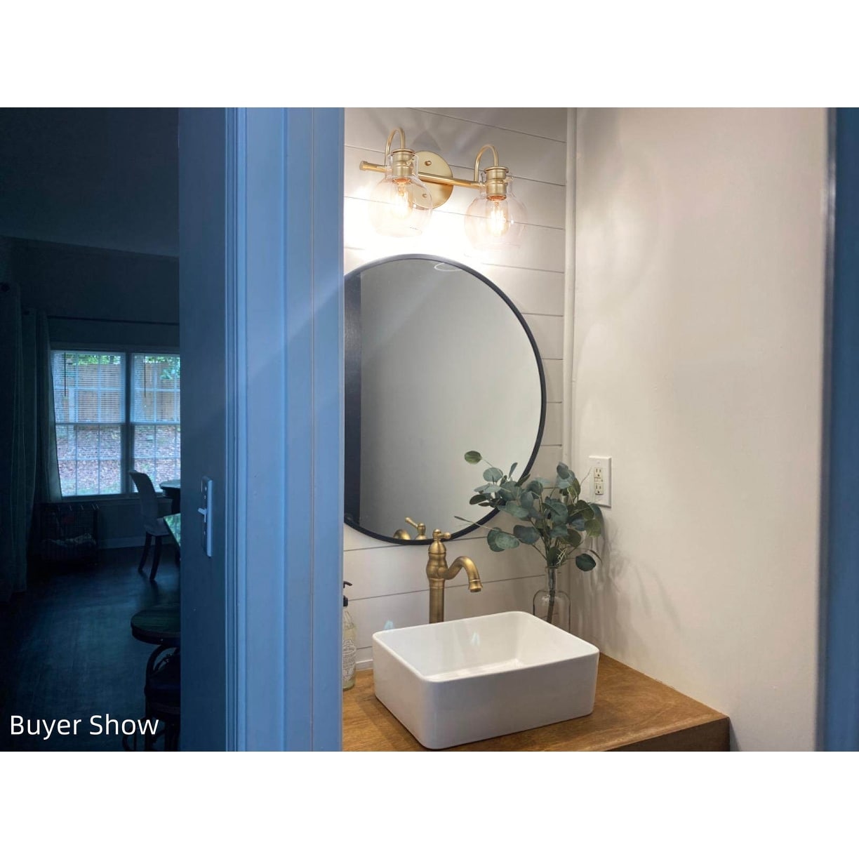 Applique murale moderne à 2, 3, 4 ou 5 lampes pour salle de bain, design minimaliste, en verre