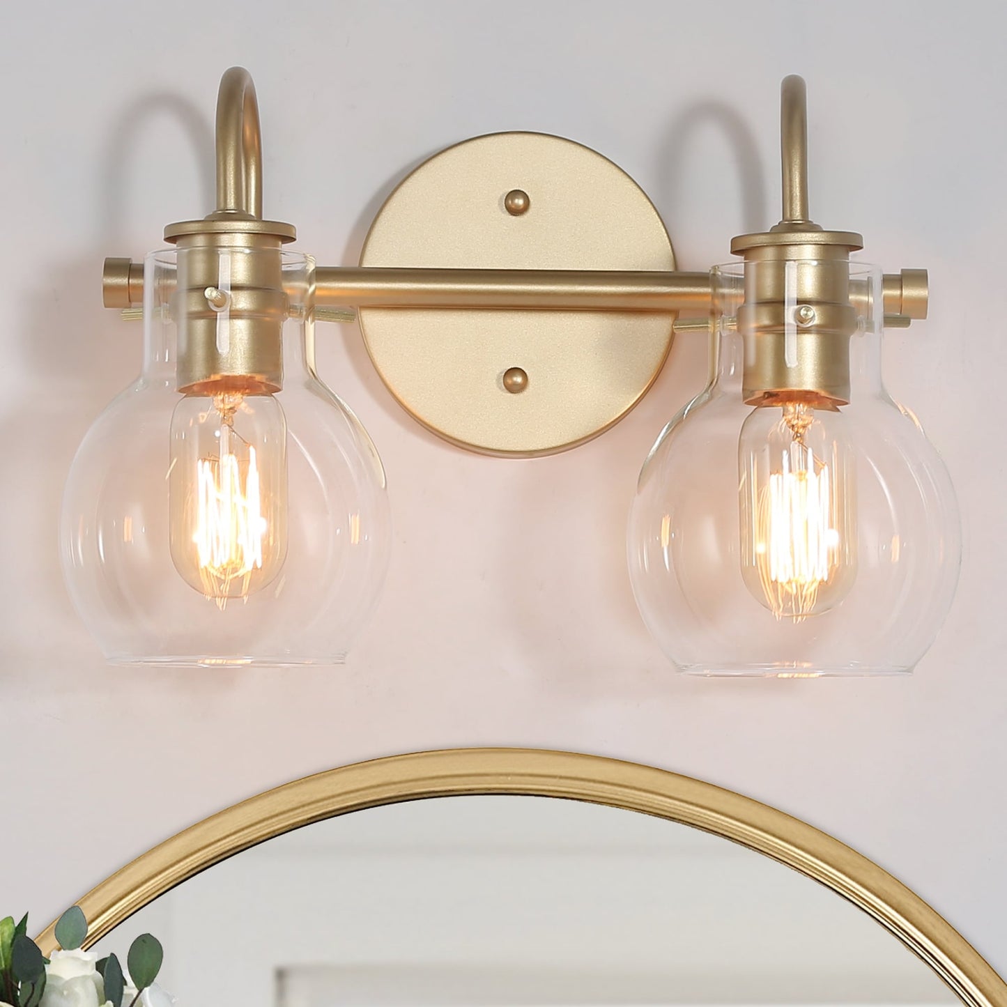 Applique murale moderne à 2, 3, 4 ou 5 lampes pour salle de bain, design minimaliste, en verre