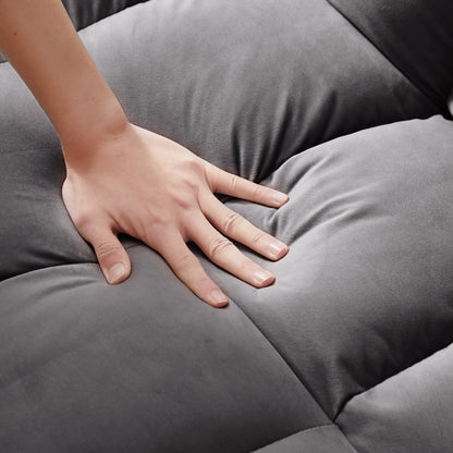 Canapé-lit convertible 3 en 1 moderne 70.86 avec dossier réglable et roulettes pour salon