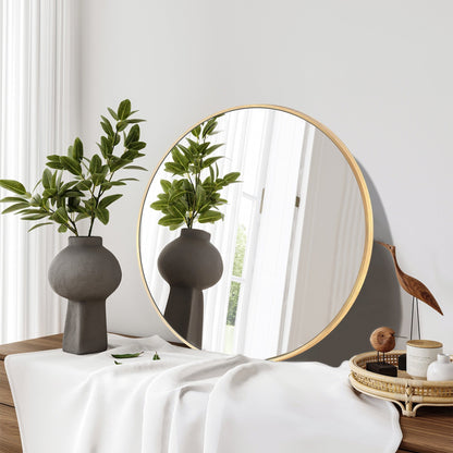 Miroir de salle de bain rond mural moderne