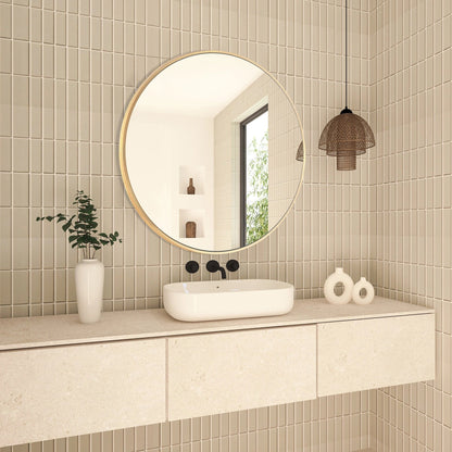 Miroir de salle de bain rond mural moderne