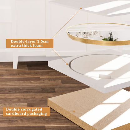 Miroir de salle de bain rond mural moderne