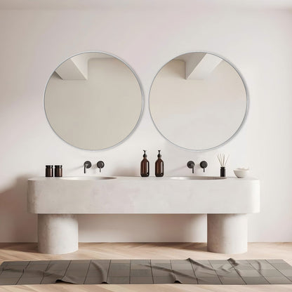 Miroir de salle de bain rond mural moderne