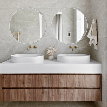 Miroir de salle de bain rond mural moderne