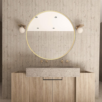 Miroir de salle de bain rond mural moderne