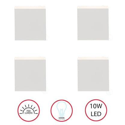 Applique murale LED moderne et étanche en aluminium avec faisceau réglable, 10 W, 4 000 K, blanc froid, pour intérieur et extérieur
