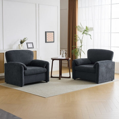 Fauteuil d'appoint moderne à oreilles d'éléphant, siège confortable pour salon et chambre