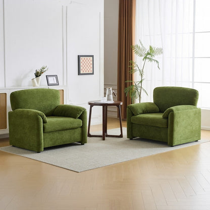 Fauteuil d'appoint moderne à oreilles d'éléphant, siège confortable pour salon et chambre