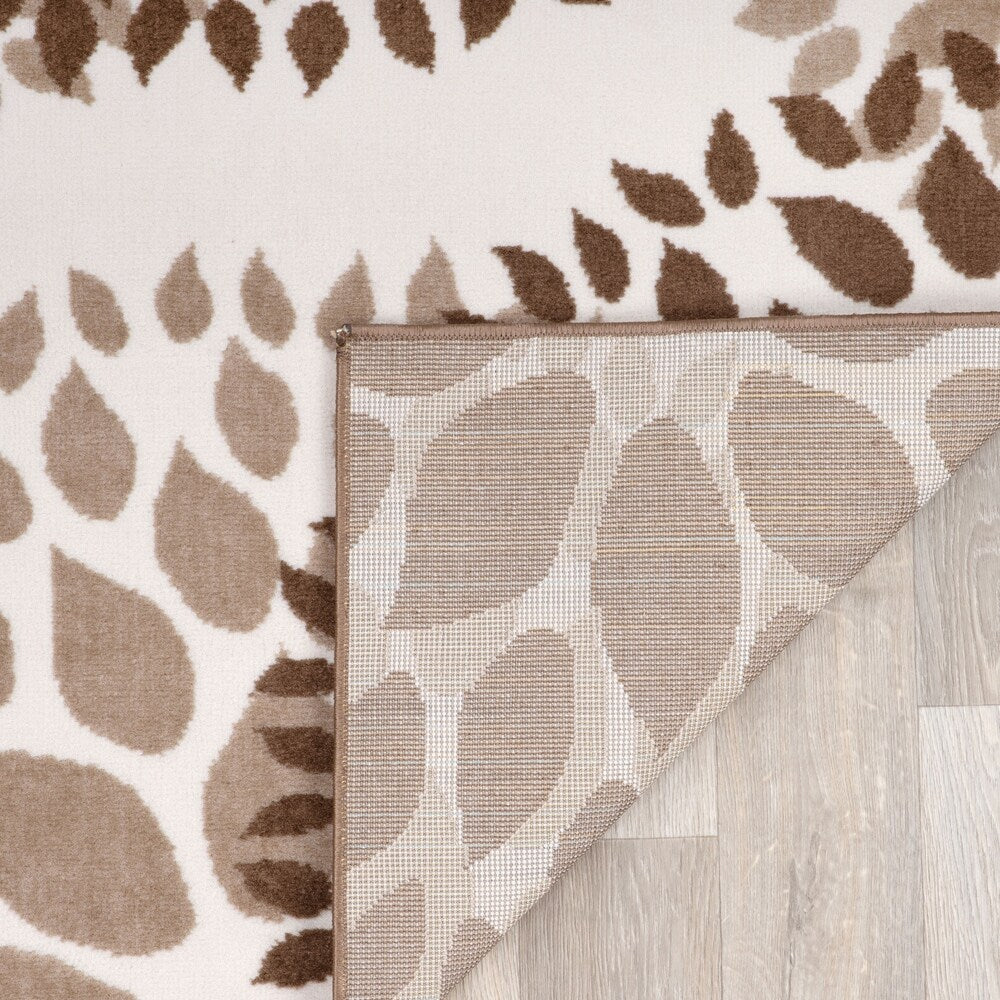 Tapis moderne à motifs floraux circulaires de World Rug Gallery