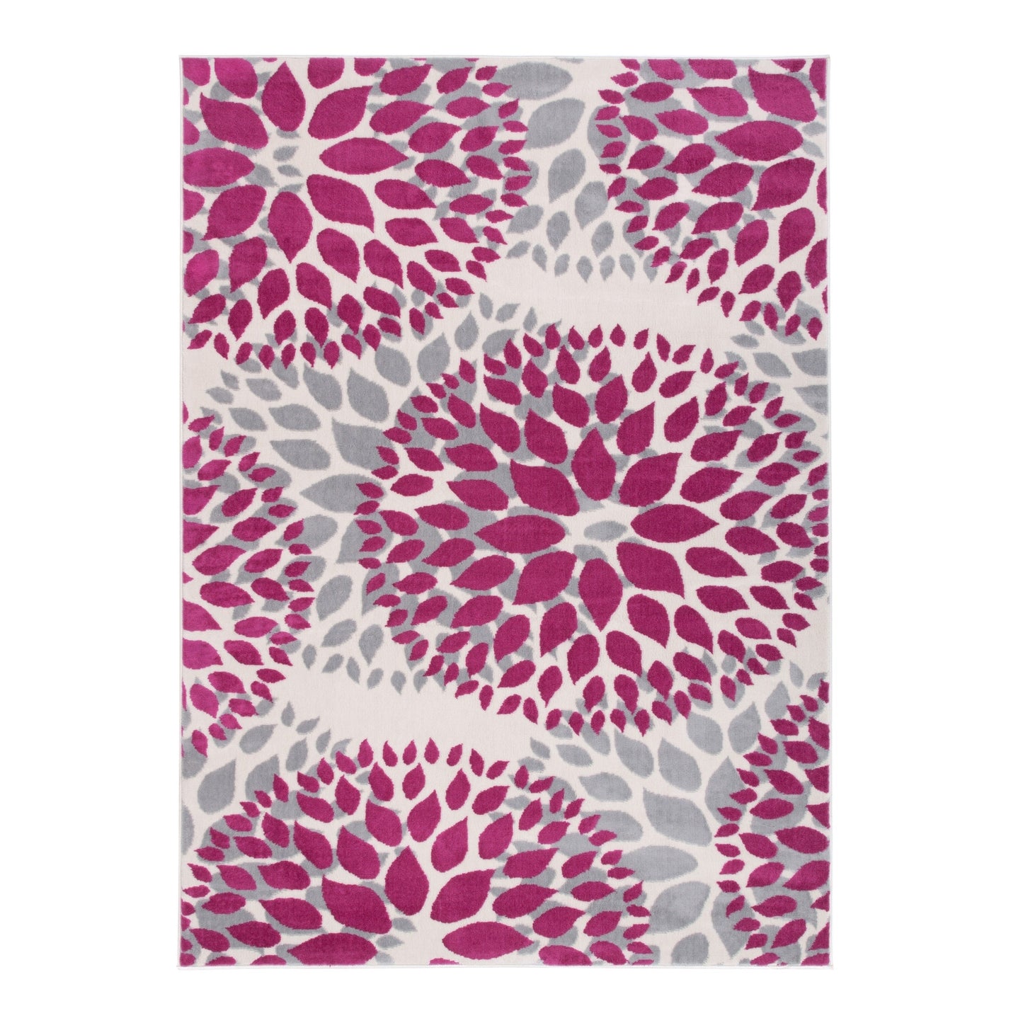 Tapis moderne à motifs floraux circulaires de World Rug Gallery