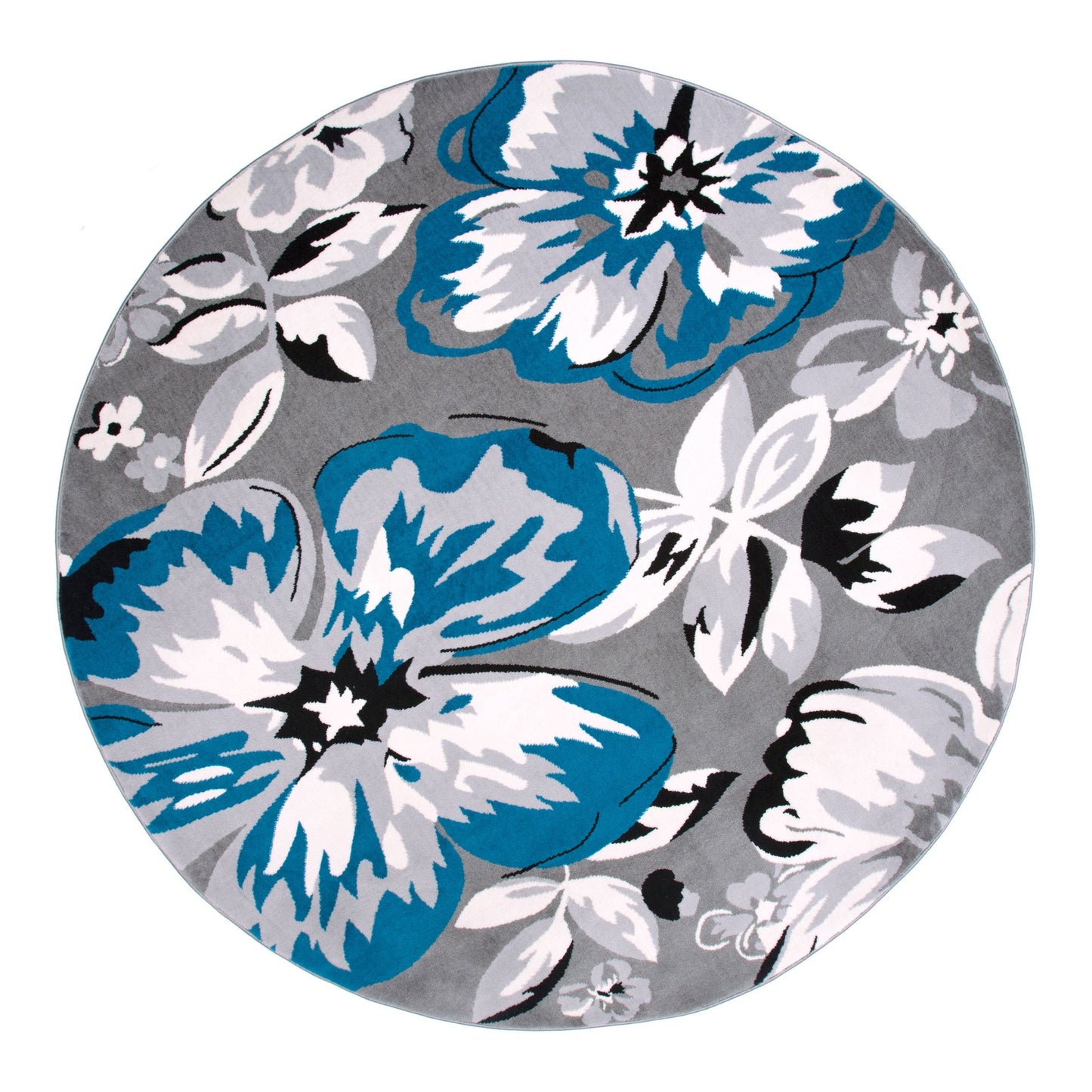 Tapis moderne à motif floral de la galerie World Rug Gallery