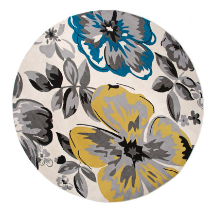 Tapis moderne à motif floral de la galerie World Rug Gallery