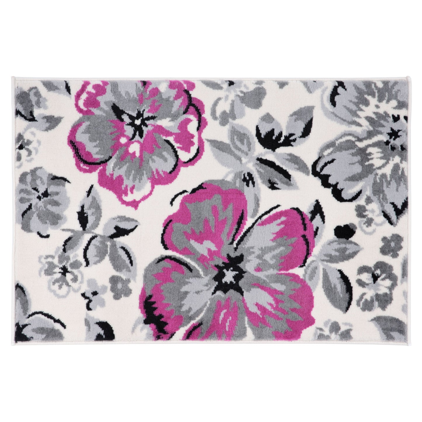 Tapis moderne à motif floral de la galerie World Rug Gallery