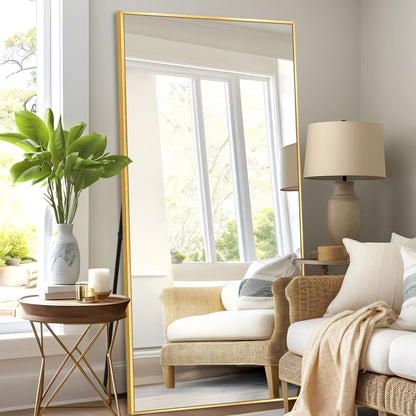 Miroir de sol moderne pleine longueur Miroir autoportant