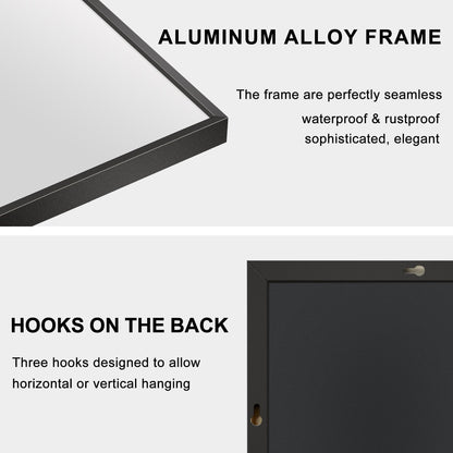 Miroir de sol moderne pleine longueur Miroir autoportant