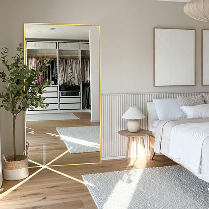 Miroir de sol moderne pleine longueur Miroir autoportant