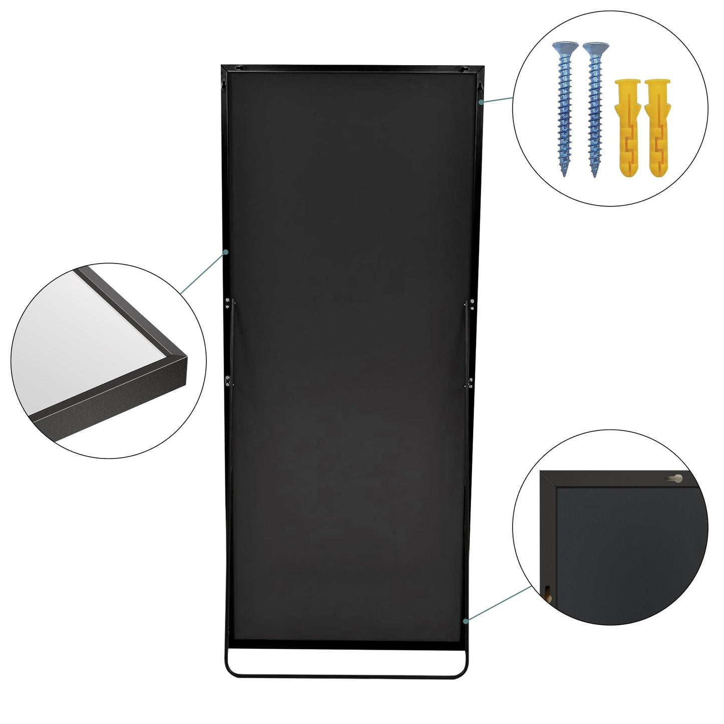 Miroir de sol moderne pleine longueur Miroir autoportant