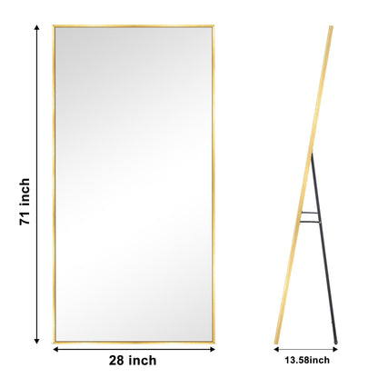 Miroir de sol moderne pleine longueur Miroir autoportant