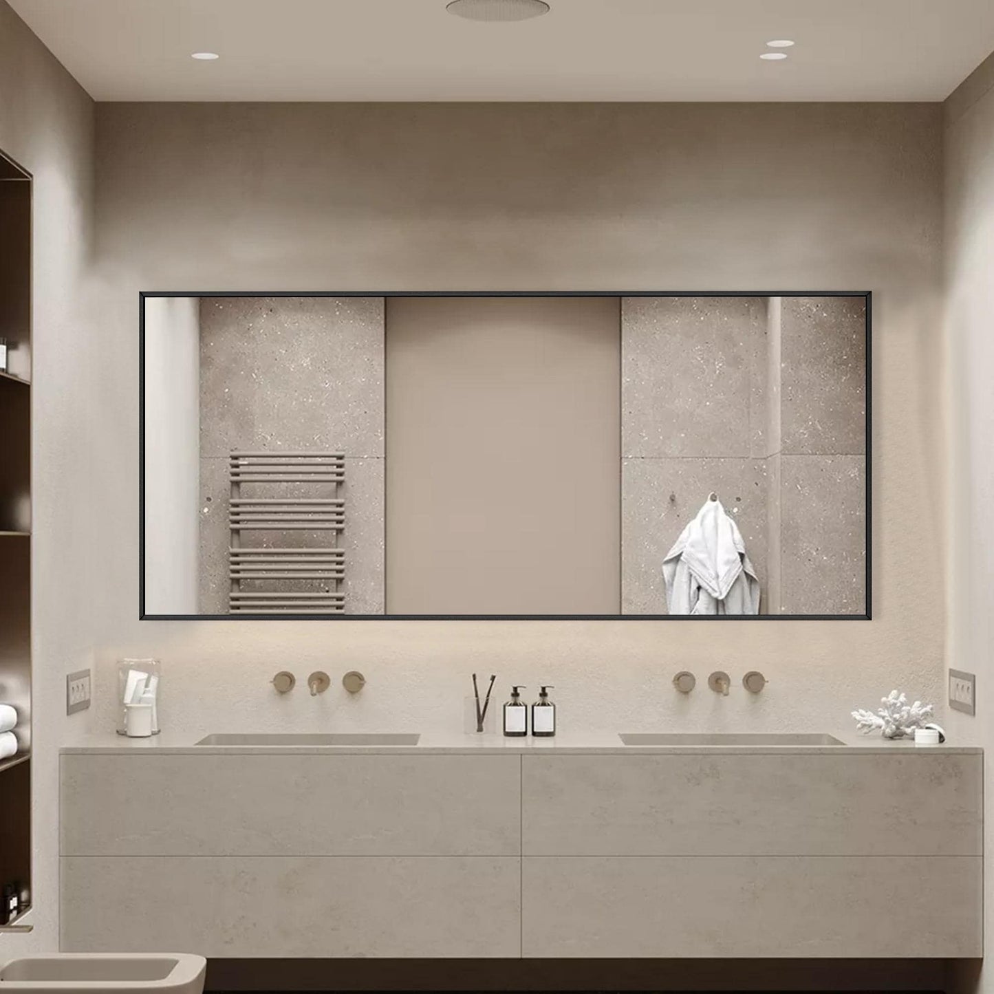 Miroir de sol moderne pleine longueur Miroir autoportant