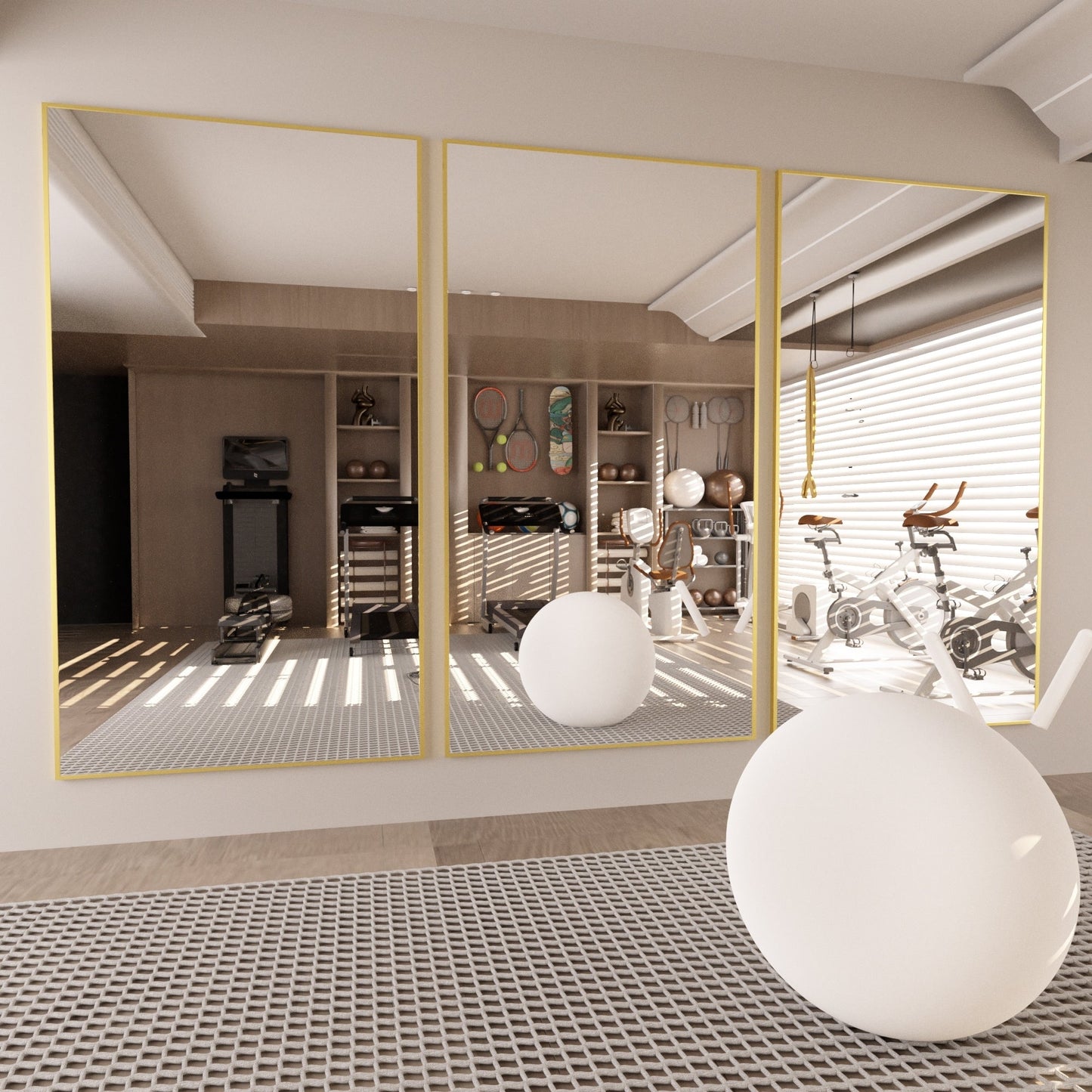 Miroir de sol moderne pleine longueur Miroir autoportant