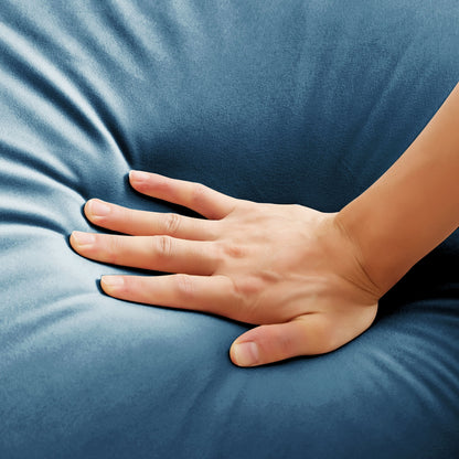 Canapé-lit futon moderne, canapé-lit convertible avec pieds fuselés en bois, 78,35 po, petit canapé à dossier divisé pour le salon