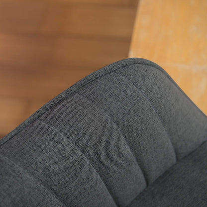 Fauteuil d'appoint pivotant Art Leon moderne avec pieds en bois