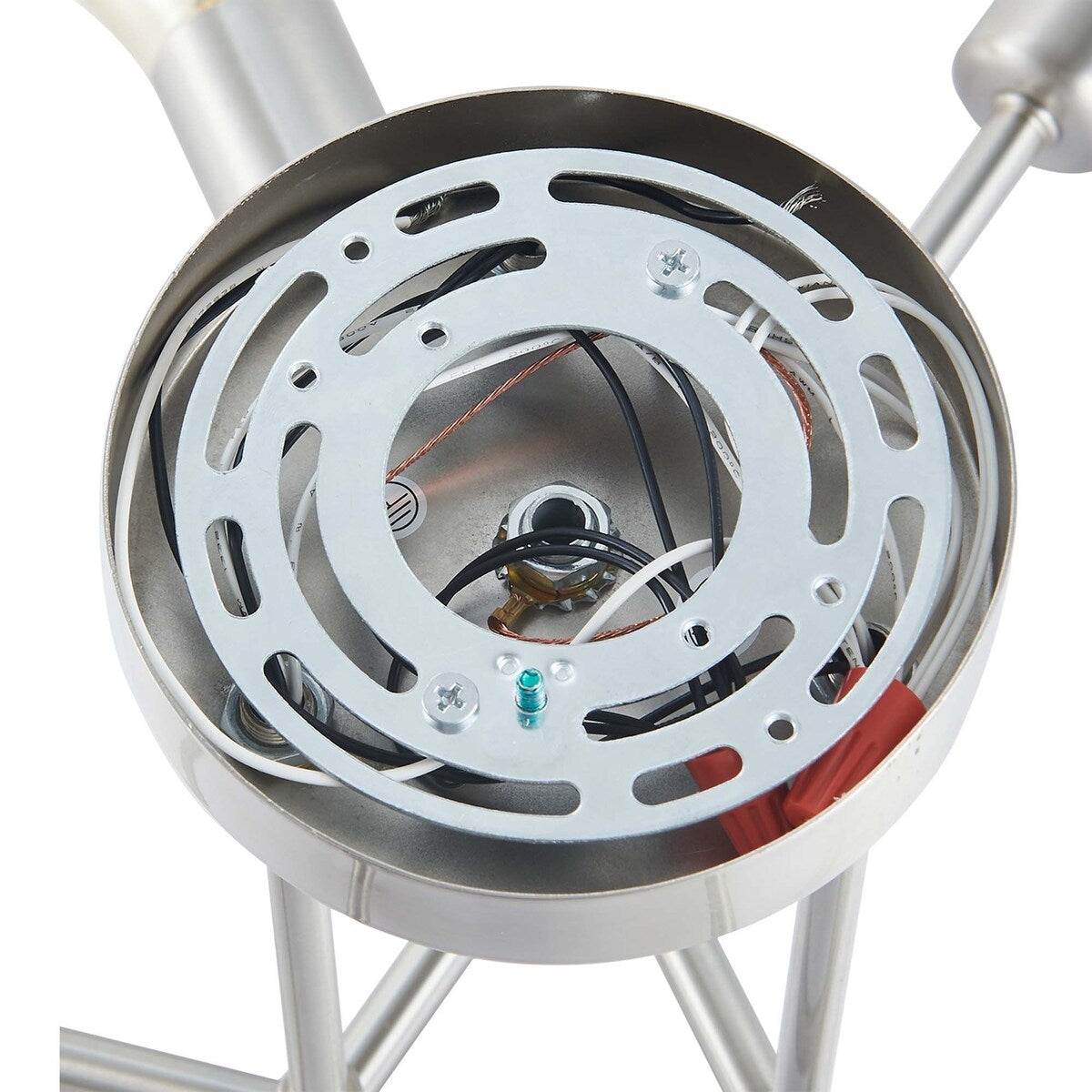 Plafonnier semi-encastré moderne en métal Sputnik de 6 lumières, 23,62 po