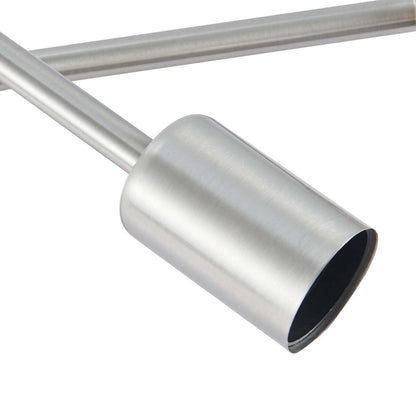 Plafonnier semi-encastré moderne en métal Sputnik de 6 lumières, 23,62 po