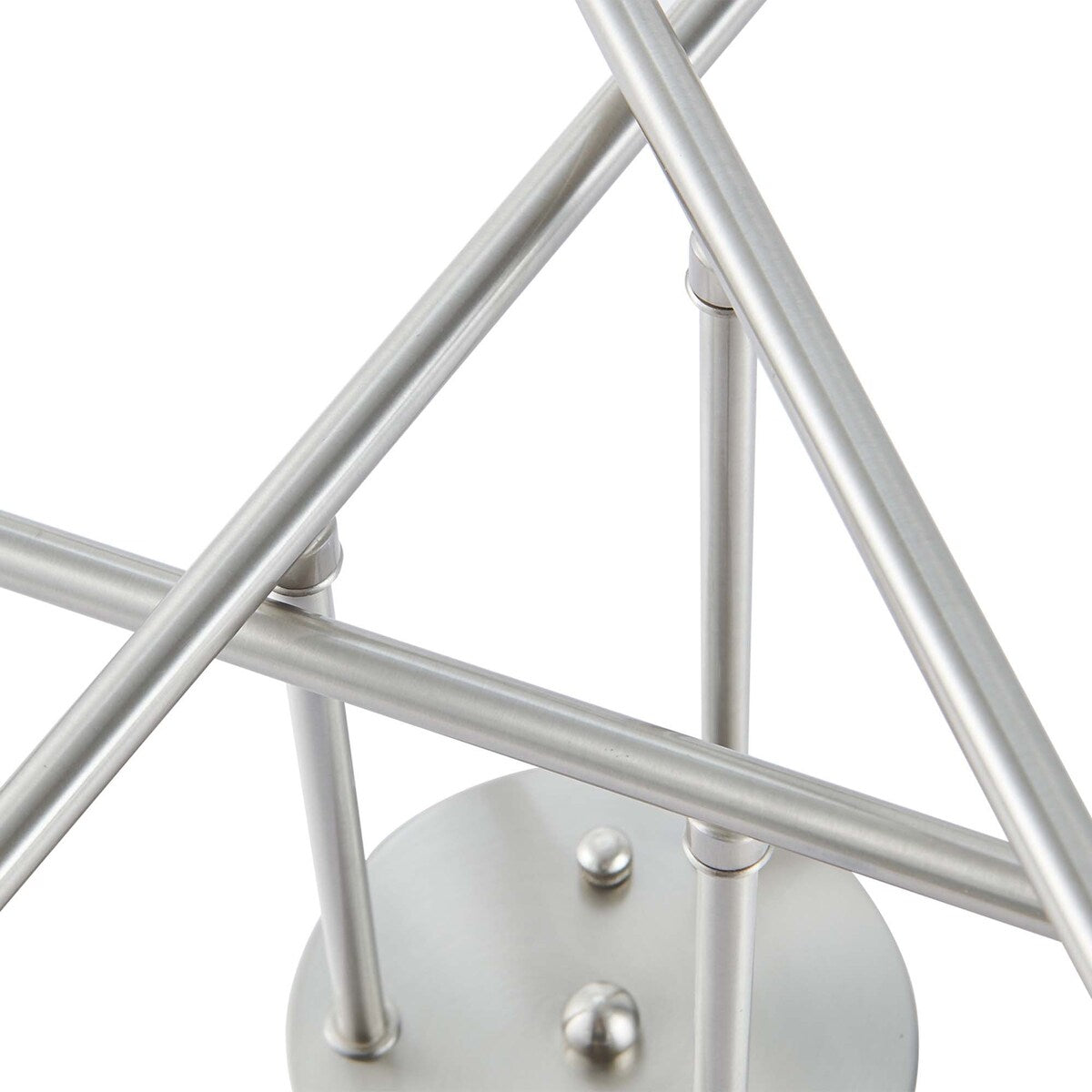 Plafonnier semi-encastré moderne en métal Sputnik de 6 lumières, 23,62 po
