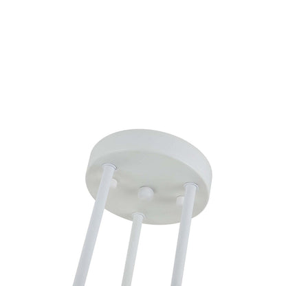 Plafonnier semi-encastré moderne en métal Sputnik de 6 lumières, 23,62 po