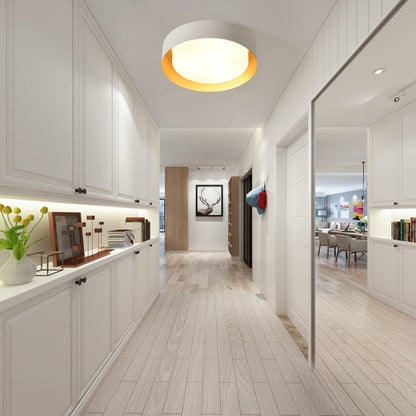 Plafonnier encastré moderne et minimaliste à 2, 3 ou 5 lumières avec abat-jour en métal