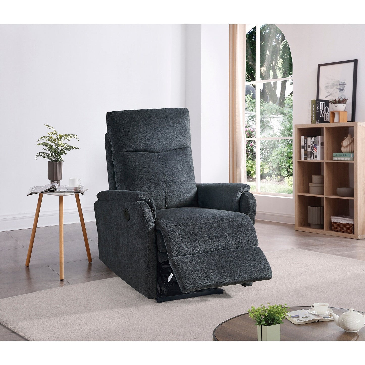 Fauteuil inclinable électrique moderne avec port USB, support complet pour la tête et les lombaires