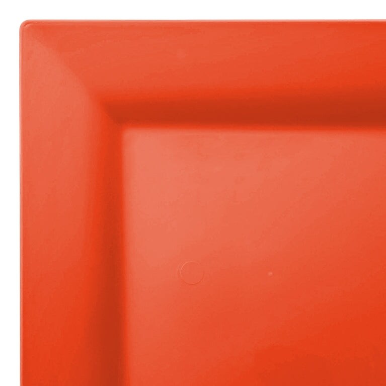 Assiettes jetables carrées modernes en plastique - Articles de fête