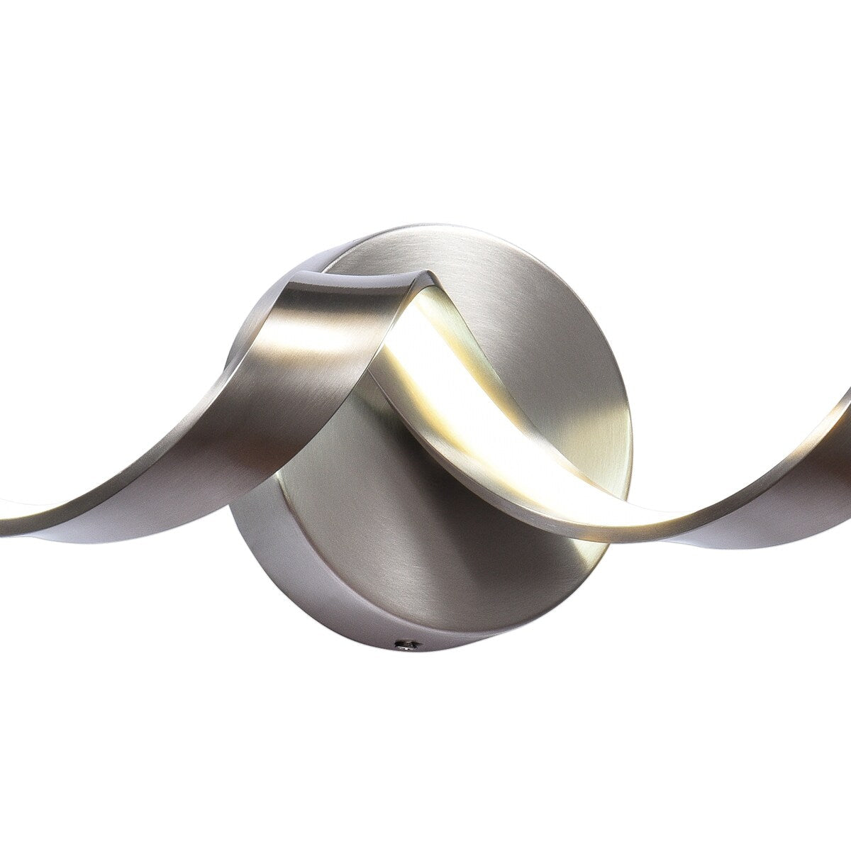 Applique murale à LED pour salle de bain, design spirale moderne, intensité variable