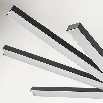 Lustre moderne à plusieurs niveaux Spoutnik linéaire, lumière chaude 3 000 K, LED intégrée