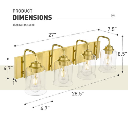 Éclairage de vanité moderne à 3, 4, 5 ou 6 lumières pour miroir de salle de bain