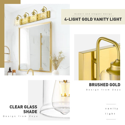 Éclairage de vanité moderne à 3, 4, 5 ou 6 lumières pour miroir de salle de bain